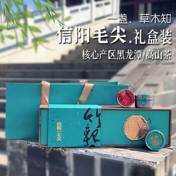 碧琢2024新茶信阳毛尖伴手礼盒装绿茶红茶叶特级小罐茶正宗高山原产地