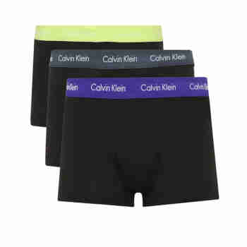 Calvin Klein卡-尔文 克雷恩CK内裤  男士平角内裤 三条装内裤 四角裤 盒装 NB2614 短款 S码（建议腰围71-76）