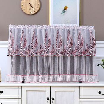 液晶电视罩布家用客厅电视机防尘罩套子新款55寸开机不取挂式通用海草