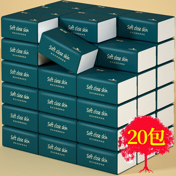 舒可乐天微初诺新人专享抽纸整箱批发抽纸浆家用四层加厚实惠装餐巾4