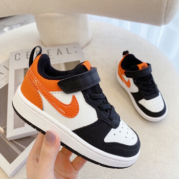 nike/耐克 空军一号魔术贴板鞋亲子男女儿童鞋低帮休闲中大童运动鞋