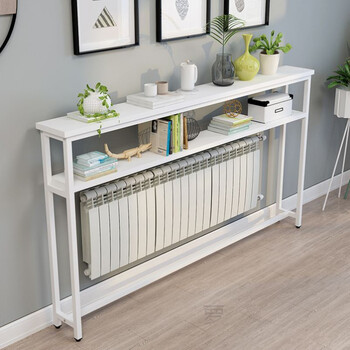 通用暖气片遮挡柜 置物板长条案玄关边几客厅床头餐边桌落地靠墙窄