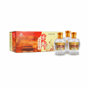 京都小半斤 京都二锅头 北京特产清香型白酒 50度 225mL 15瓶 （整箱装）