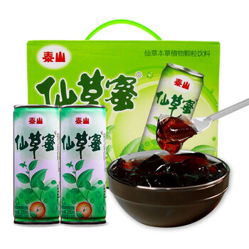 晨臻   泰山仙草蜜250ml*12罐夏天即食凉粉植物饮料整箱休闲饮料 仙草