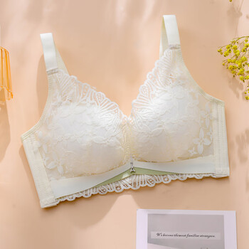 无磁无铁内衣女士薄款聚拢小胸无钢圈收副乳文胸电子厂过安检夏季 218
