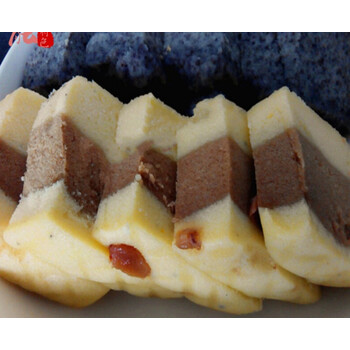 仙居特产传统手工休闲零食糕点水晶蒸糯米黑米凉糕 黑米糕 鸡500g 鸡