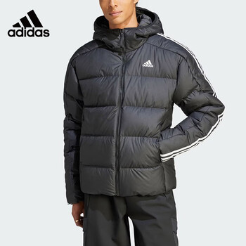 阿迪达斯（adidas） 户外羽绒服男2024冬季新款运动休闲外套防寒保暖连帽夹克HZ4429 HZ4429 充绒量约155g M 175/96A