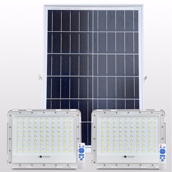 佩觉太阳能灯一拖二家用室内庭院大功率路灯户外led投光灯亮solar