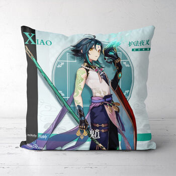 尤柯鸟 原神抱枕周边双面照片魈刻晴可莉动漫定制抱枕靠垫创意生日
