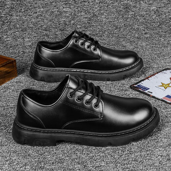 米詅皮鞋男鞋夏季透气男士商务正装英伦黑色男款内增高厚底结婚新郎鞋