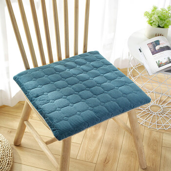 文殿椅子垫子冬季毛绒厚坐垫餐桌椅防滑学生可拆洗加厚办公室屁垫椅垫