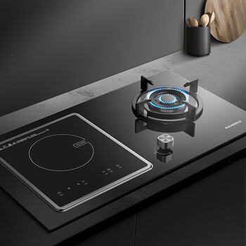 悍高(higold)气电灶双灶家用气电两用灶天然气液化气灶双灶具可拆卸