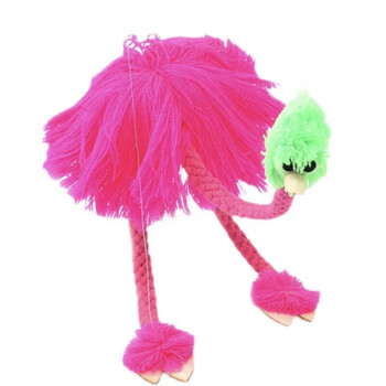 京佳提线木偶搞笑创意拉线木偶娃娃新奇特玩具提线玩偶儿玫红色