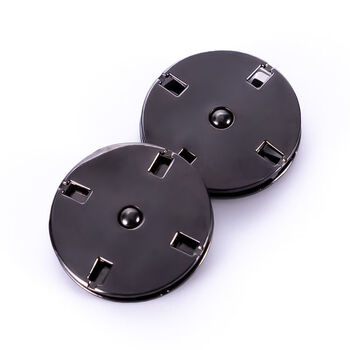 6015林芽 暗扣金属大衣扣上衣纽扣女隐形大号男毛呢风衣按扣衣服