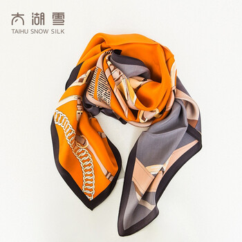 太湖雪真丝丝巾