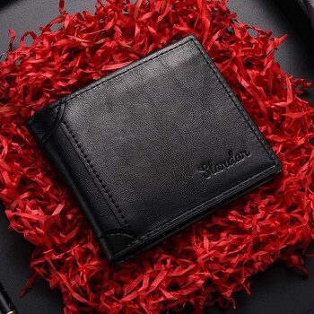 长锦卡包男超薄钱包男短款潮牌学生潮款简约薄学生男士皮夹青年个性钱