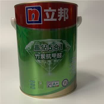 晶钻抗甲醛五合一竹炭净味乳胶漆超低voc内墙防霉无添加易净 红色