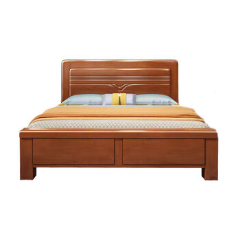 5x2.0(海棠色) 实木床不含床头柜床垫