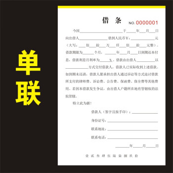 借款正規借條單據律師個人欠條本欠款單認可通用收據擔保合同民間新