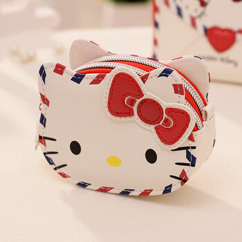 hello kitty韩国可爱小钱包卡通双拉链硬币包 韩版女式双层零钱包sn