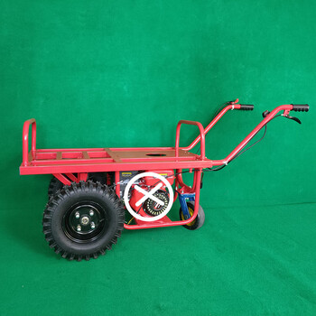 捷兆 山地爬坡搬运车农用平板车双轮动力运输车家用鸡公车汽油手推车