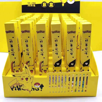 刃盲盒笔高颜值隐藏款好看的少女闺蜜笔囡茜盲盒笔男孩 皮卡丘盲盒笔