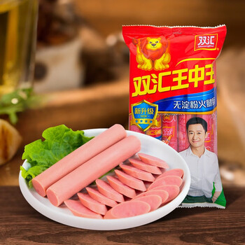 双汇王中王无淀粉火腿肠400g袋即食肉肠小零食弹脆脆肠烤肠泡面拍档 5