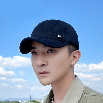 vomoulei短帽檐棒球帽小头围男士短檐夏季帽子短帽沿浅软顶鸭舌帽小众