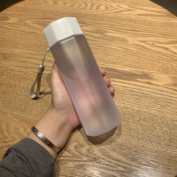 创京懿选水杯男高颜值夏天中学生水杯男款创意多边形塑料水杯女男学生