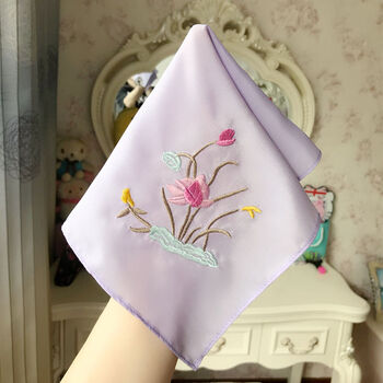 老式手绢苏州杭州乌镇景区旅游纪念品绸缎绣花古风手帕刺绣手绢汉服