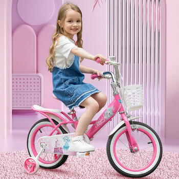 途锐达(topright)途锐达粉色公主女孩儿童自行车童车宝宝脚踏车淑女