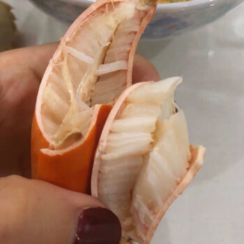 悦芳华旗舰店新鲜大青蟹脚蟹钳肉肥梭醉非麻辣罐装即食香辣蟹脚广东