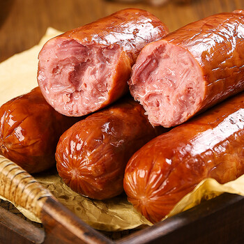 青岛老火腿400g正宗手撕老式火腿肠纯瘦腱子肉烟熏精瘦肉开袋即食 老