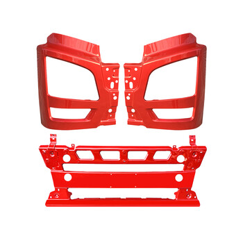 适用 解放jh6保险杠灯框加厚大jh6车头铁制左右保险杠解放j6配件 其他