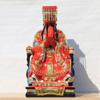 珠观玉赏12寸阎王像16寸阎王爷神像阎罗王十殿阎王阎罗天子树脂摆件65