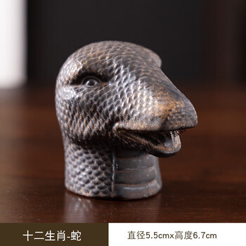 名时记圆明园十二兽首   手工陶瓷十二生肖兽首摆件精品茶宠可养茶道