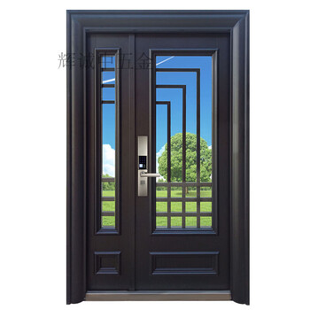 2022新款豪华高端别墅自建房甲级防盗简约风梵帝诺甲玻璃透光入户门