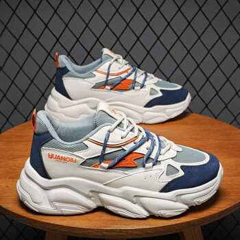 at安崉批老爹鞋韩版潮男春季网面厚底休闲运动鞋学生跑步鞋atqya766白