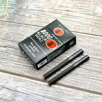 日本黑2000雪茄老雪茄巧克力味茶非 2000黑墨鬼奶香味一盒