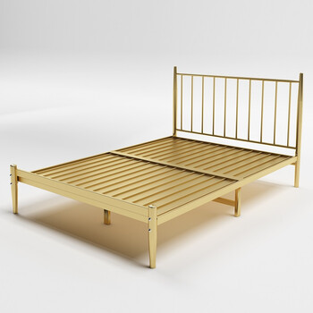 8米床 现代简约 金色 龙骨款 升级加厚加粗 1000mm*1900mm【图片 价格