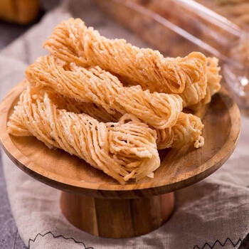 徐州特产金丝馓子手工油炸咸香味蝴蝶馓子酥细细馓子饭店烙馍馓子
