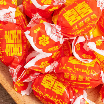 亿龙源 老式水果硬糖水果糖结婚喜糖怀旧零食糖果80后糖果 红双喜