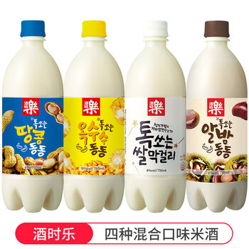 韩国米酒韩国米酒进口果酒女士低度甜酒微醺酒水玛格丽马格利饮料延边气泡四种混合口味米酒 图片价格品牌报价 京东
