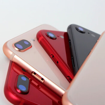 iphone8 8p 8plus苹果x xr原装后盖玻璃中框边框后壳总成外壳 8p白色