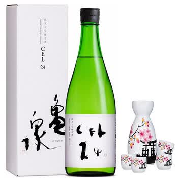 日本原装进口洋酒龟泉cel24纯米大吟酿清酒720ml日本高端清酒礼盒装