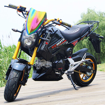 m3大公仔125cc单缸越野摩托车整车休闲车迷你小高赛街车 大公仔款蓝色