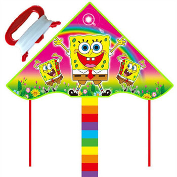 者新人微风易飞大人风筝户外玩具海绵宝宝两套装100米线轮到手两套