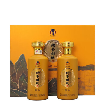 钓台雄风贵州钓台雄风白酒酱香53度贵州老酒传统固态发酵珍品收藏礼盒