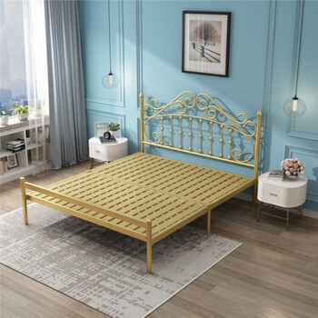 床铺简欧床床体一米八大床欧式铁艺床床简约现代北欧双人18m床15米ins