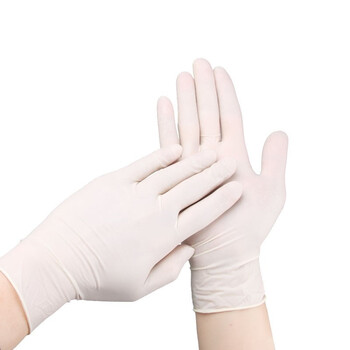 北仑河 一次性无菌医用使用橡胶检查手套贴手型防水家务胶皮手套 无菌